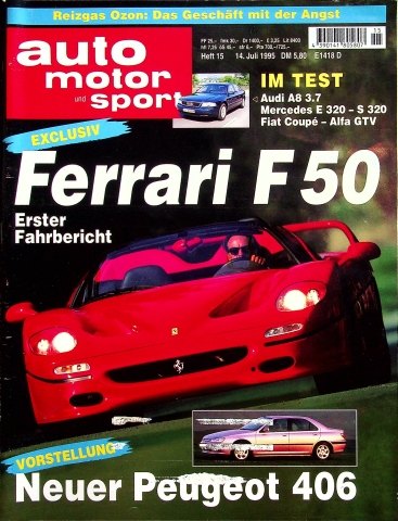 Deckblatt Auto Motor und Sport (15/1995)